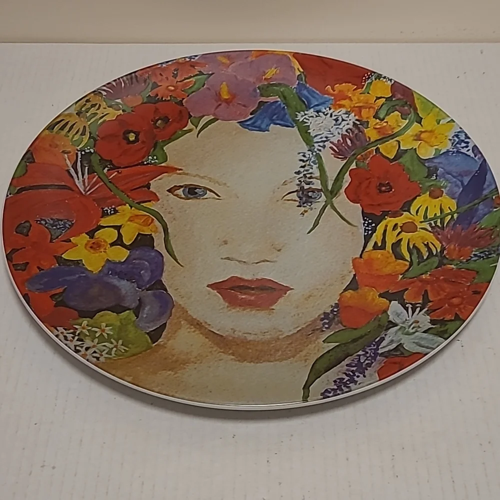 Vintage Evie and Linci Blossom Beautiful Flower Girl Wall Plate - Picture 16 of 16